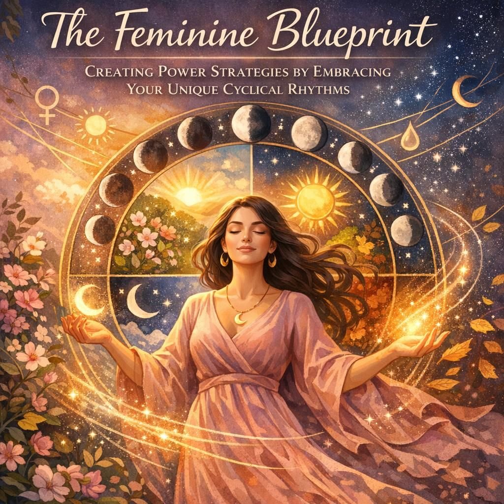**”The Feminine Blueprint: Creating Power Strategies by Embracing Your Unique Cyclical Rhythms”**