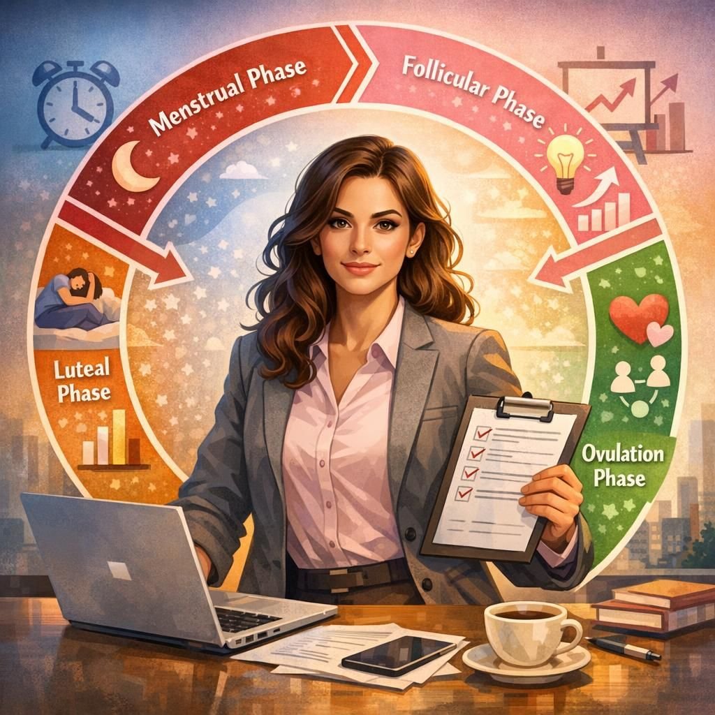 **”Harnessing Hormones: How Women Can Cycle-Sync Their Productivity for Career Empowerment”**
