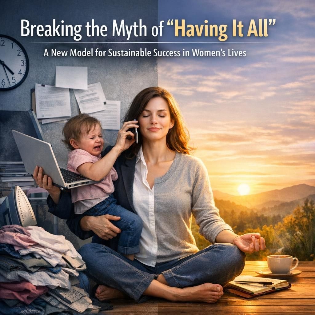 Breaking the Myth of “Having It All”: A New Model for Sustainable Success in Women’s Lives